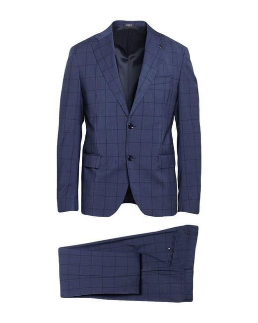 BRERAS Milano Blue Suit Virgin Wool for men