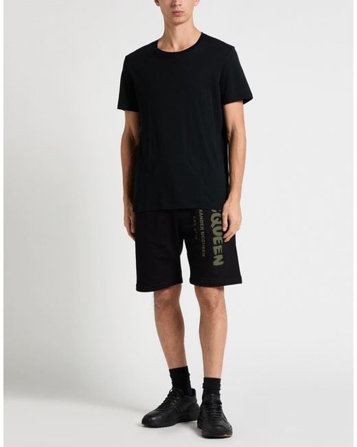 McQueen Black Shorts & Bermuda Shorts for men