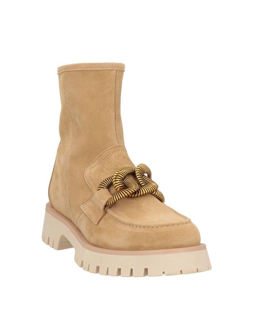 Bruno Premi Natural Sand Ankle Boots Leather