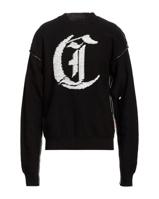 Just Cavalli Black Sweater Cotton for men