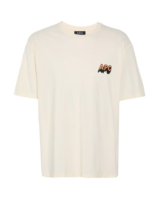 A.P.C. White T-Shirt for men