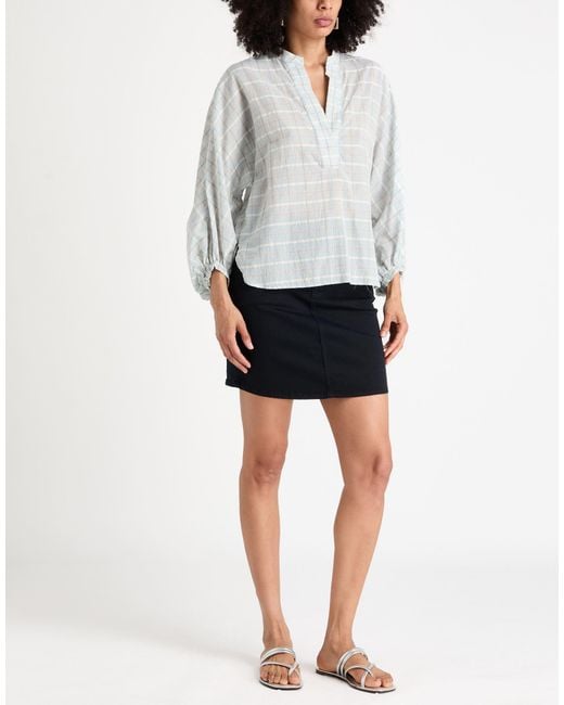 Eleventy Gray Sky Top Cotton
