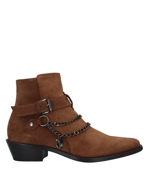 John Galliano Brown Ankle Boots for men