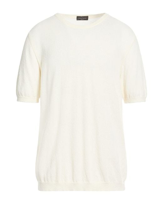 Pullover di Roberto Collina in White da Uomo
