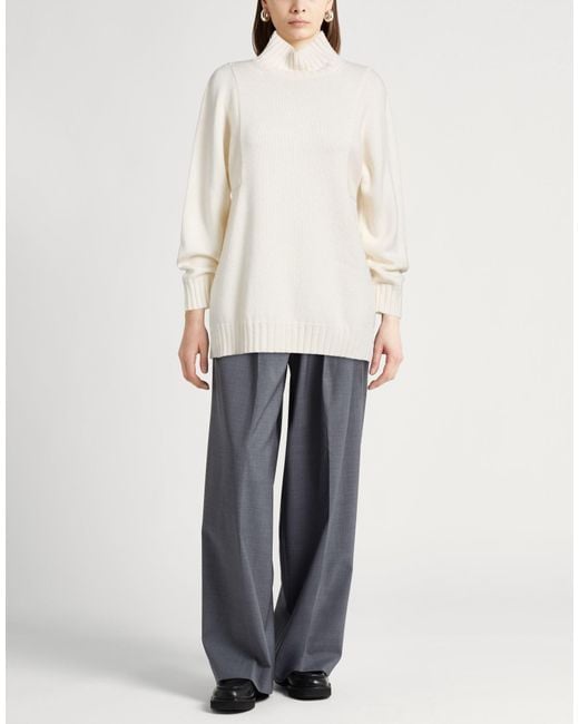 Max Mara White Turtlenecks
