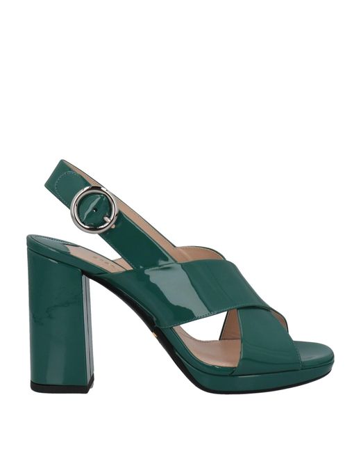 Prada Sandals in Green | Lyst