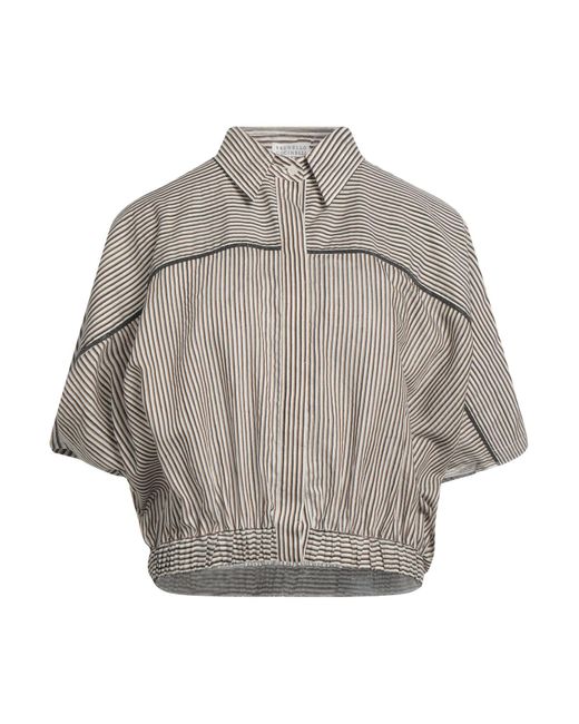 Brunello Cucinelli Gray Shirt