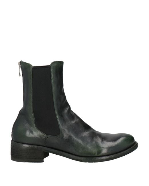 Officine Creative Black Ankle Boots Leather