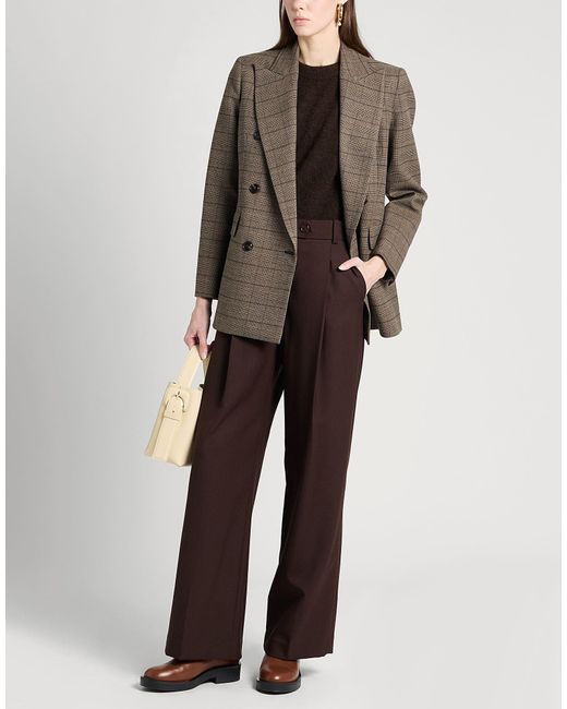 MAX&Co. Brown Rena Blazer Polyester, Viscose, Elastane