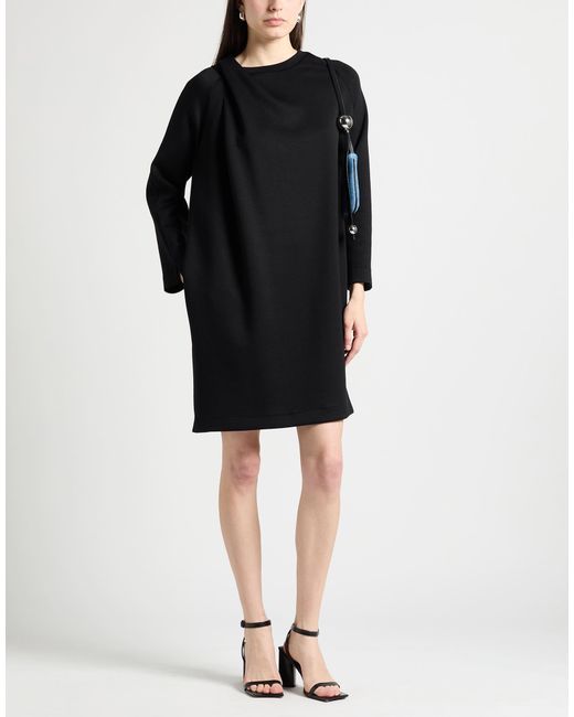 Caractere Black Mini Dress Viscose, Polyester, Elastane