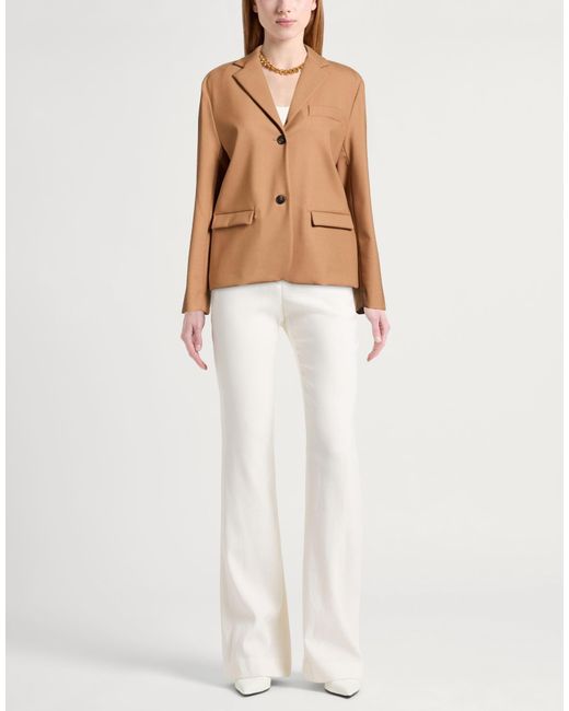 Tela Natural Blazer Polyester, Virgin Wool, Elastane