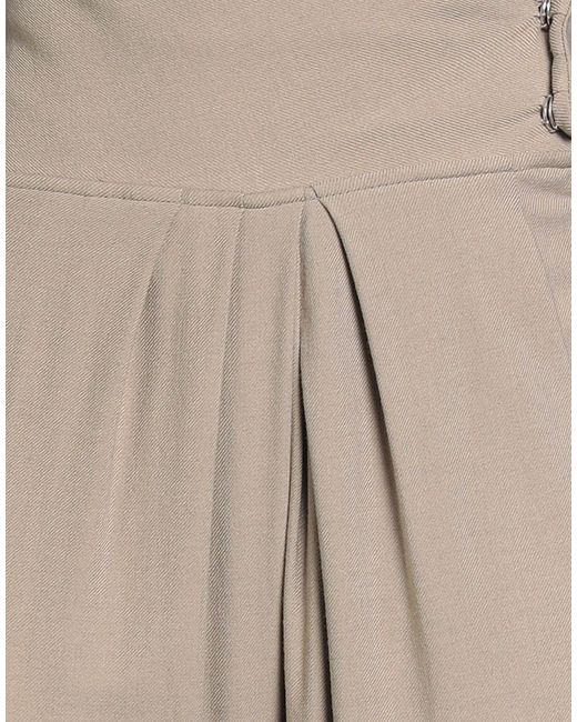 Grifoni Natural Khaki Pants Viscose, Wool, Elastane