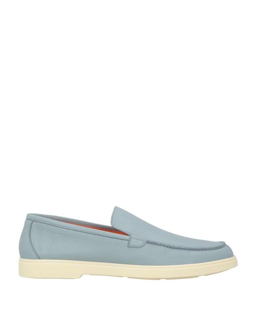 Santoni Blue Loafers for men