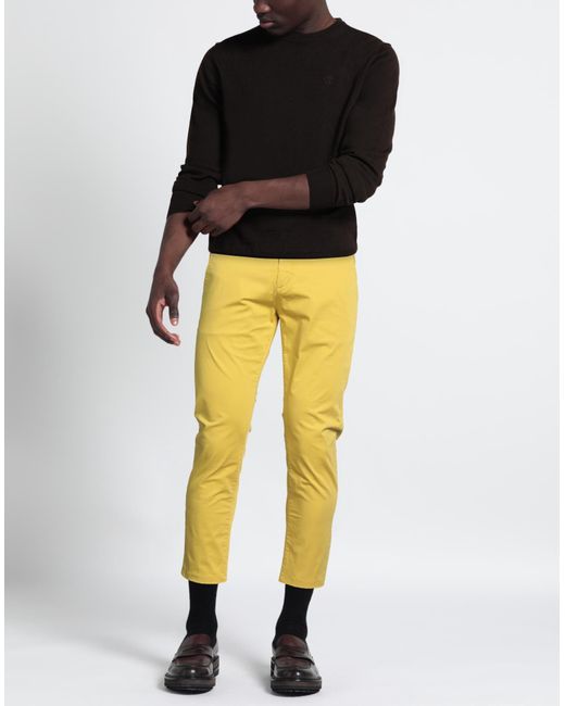 Yan Simmon Yellow Trouser for men