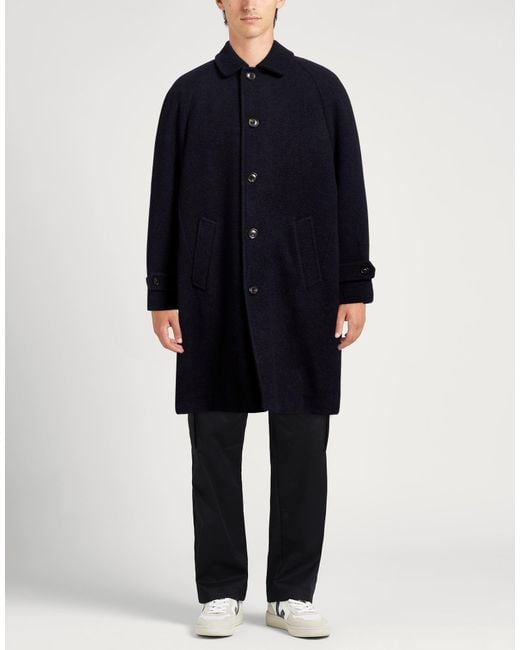 Circolo 1901 Blue Midnight Coat Virgin Wool, Cashmere for men