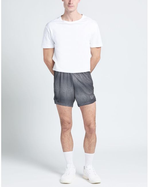 EA7 Gray Shorts & Bermuda Shorts for men