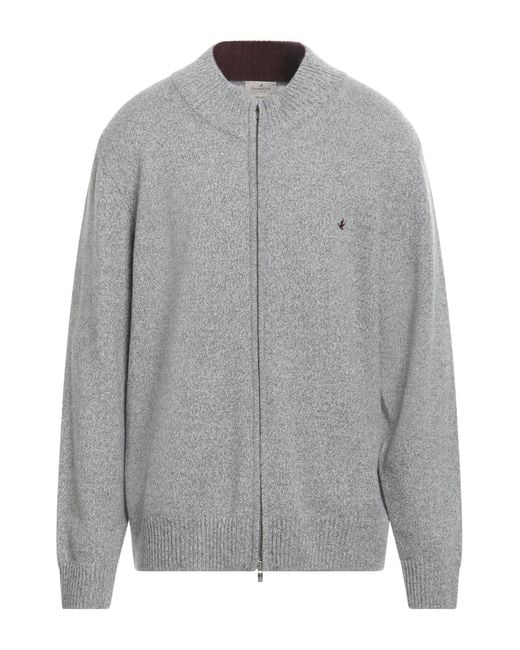 Brooksfield Gray Cardigan Wool for men