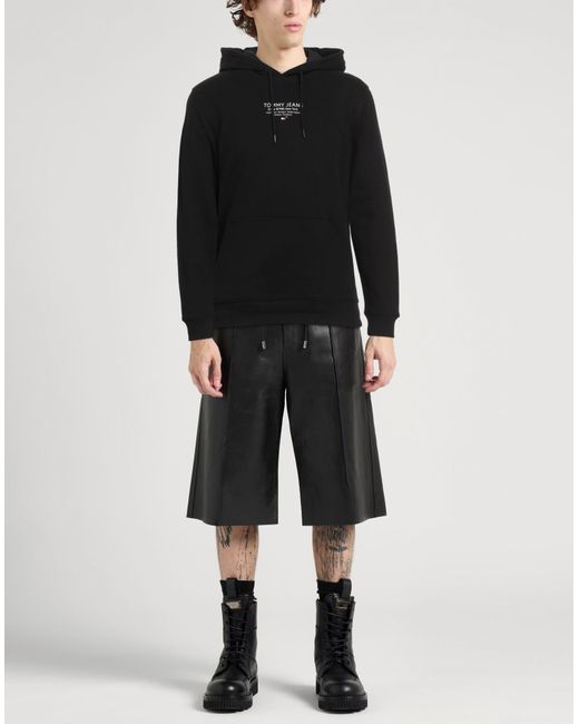 Tommy Hilfiger Black Sweatshirt Cotton, Elastane for men