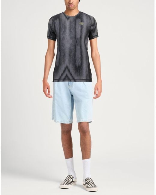 EA7 Gray T-Shirt Polyester, Elastane for men