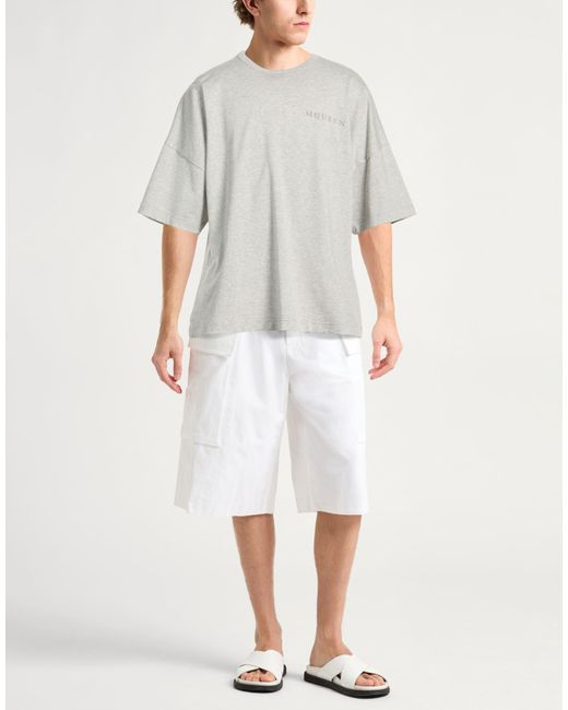 McQueen White Light T-Shirt Cotton for men