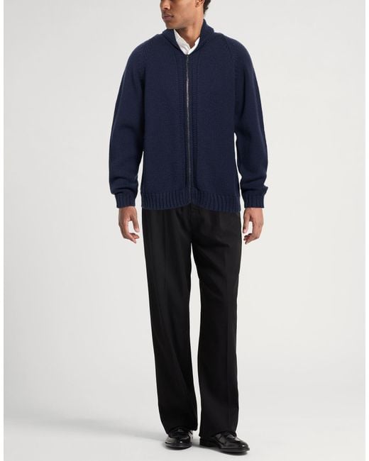 Massimo Alba Blue Cardigan Wool for men