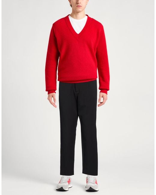 Daniele Alessandrini Black Pants Polyester, Elastane for men