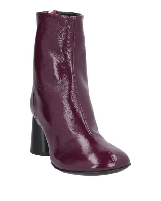 Halmanera Purple Ankle Boots