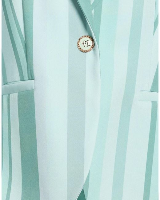 Yes Zee Green Light Blazer Polyester, Elastane