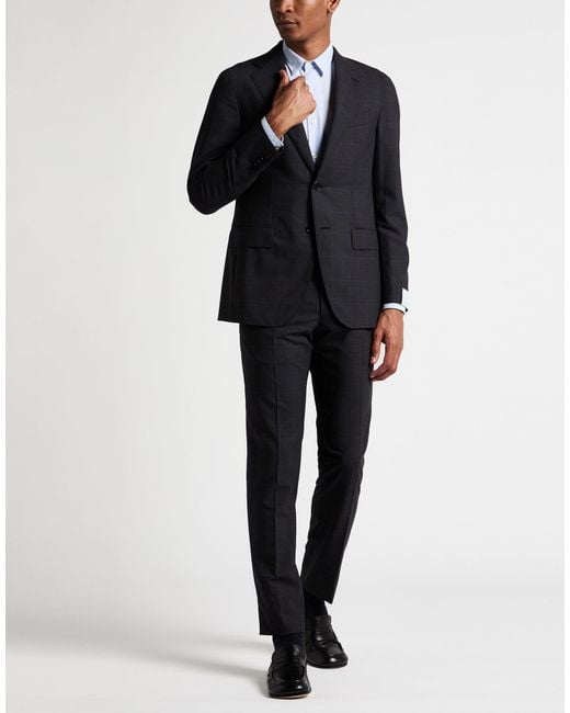 Caruso Blue Suit Super 180S Wool for men
