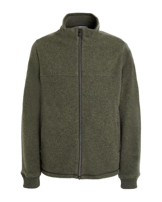 Fedeli Green Military Jacket Cashmere for men