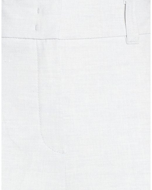 Seductive White Light Pants Linen, Polyester, Viscose, Elastane