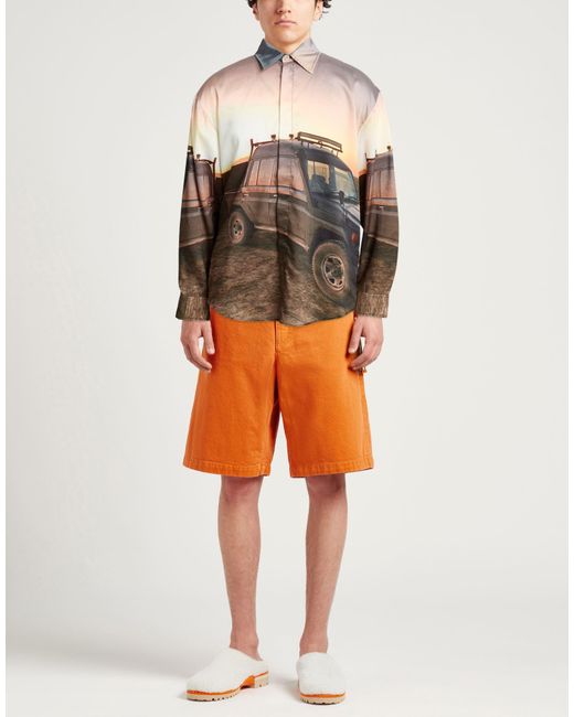 MSGM Brown Shirt for men