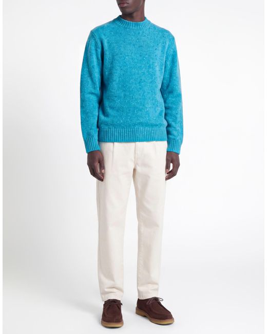 Daniele Fiesoli Blue Sweater Virgin Wool, Polyamide for men