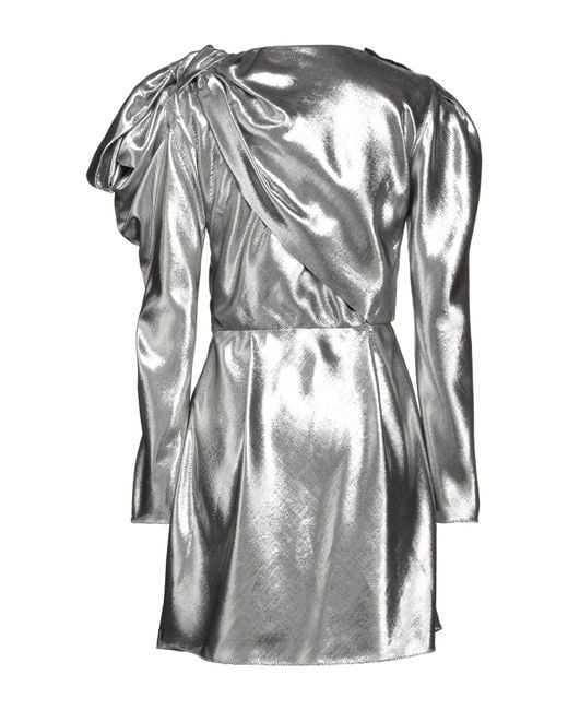 Alberta Ferretti Gray Mini Dress