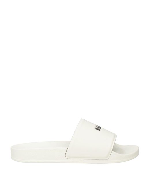MSGM White Sandals for men