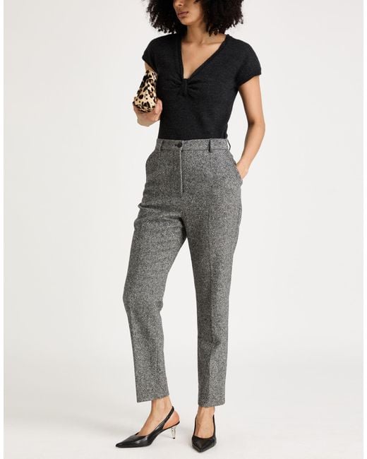 Dolce & Gabbana Gray Light Pants Virgin Wool, Elastane