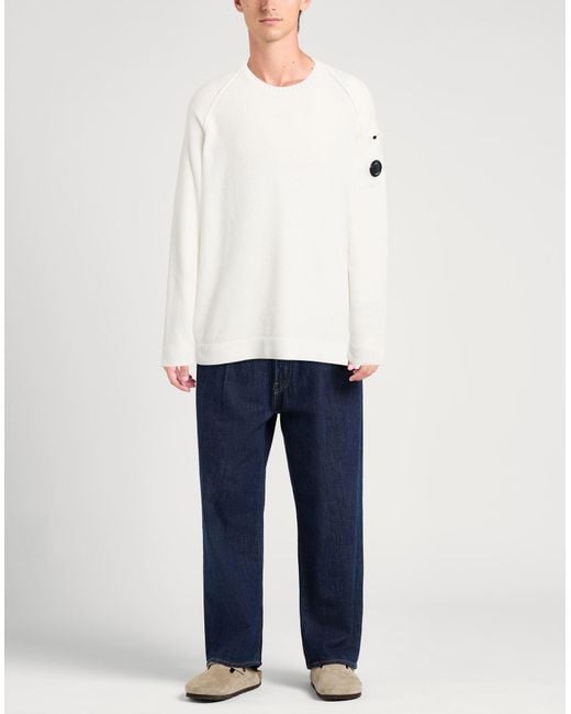 C P Company White Sweaters for men