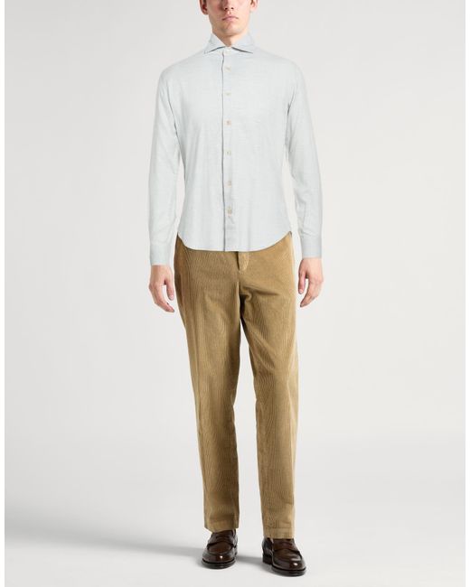 Eleventy White Shirt Cotton, Lyocell for men