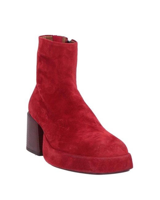 Marsèll Red Ankle Boots