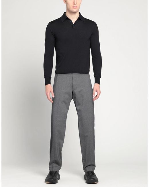 Hiltl Gray Pants Wool, Polyester, Elastane for men