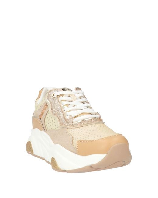 CafeNoir Natural Sneakers Leather, Textile Fibers