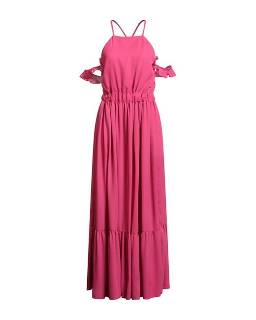 Rebel Queen Pink Maxi Dress Polyester