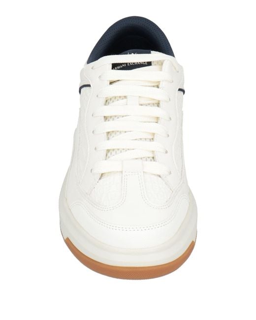 ARMANI EXCHANGE White Trainers for men
