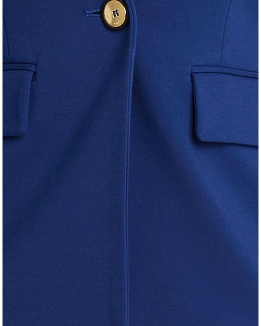 Pinko Blue Blazer Viscose, Nylon, Elastane