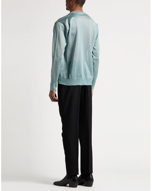 Dolce & Gabbana Blue Sweater Polyester for men
