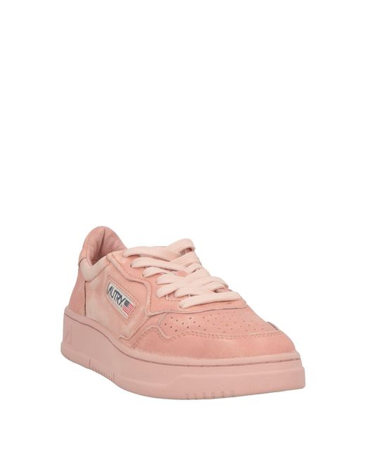 Autry Pink Sneakers Leather