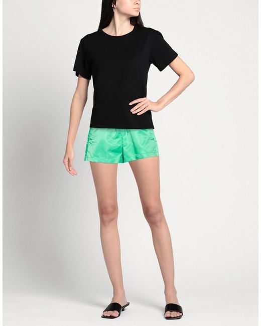 Frankie Shop Green Shorts & Bermuda Shorts Polyester