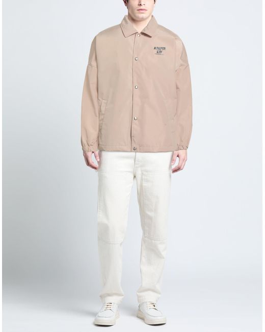 A PAPER KID Natural Jacket Polyester for men