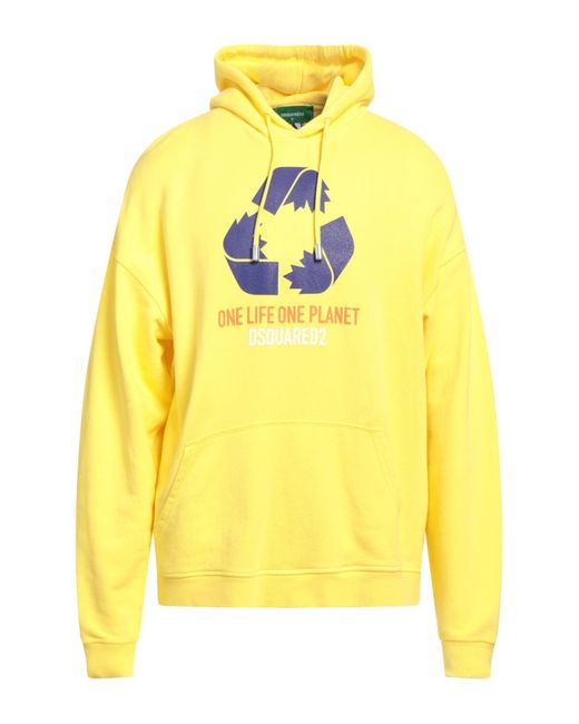 DSquared² Yellow Sweatshirt for men