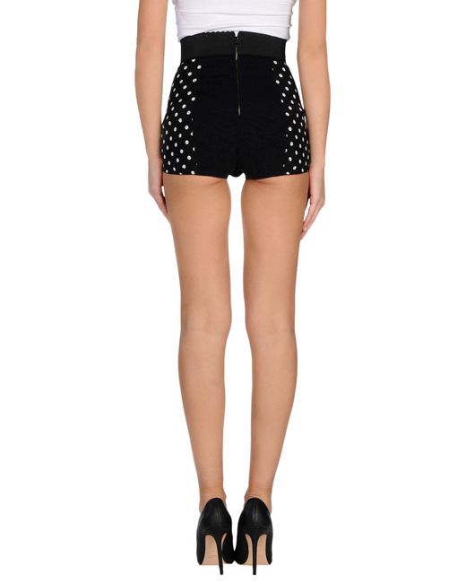 Dolce & Gabbana Lace Shorts in Black - Lyst